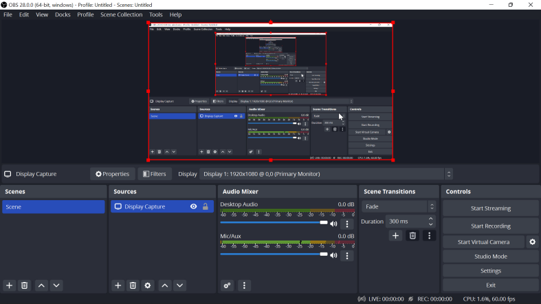 Nagrywanie ekranu w systemie Windows z dźwiękiem przy użyciu OBS Studio