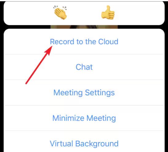 Nagraj spotkanie Zoom na iPhonie za pomocą chmury