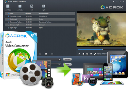Użyj Acrok Video Converter Ultimate, aby przekonwertować 4K na 1080P