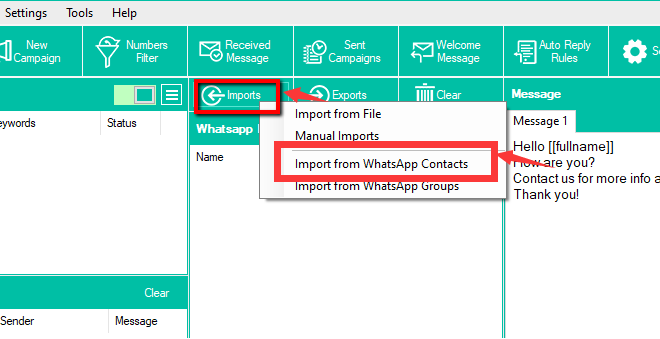 Jak wyeksportować kontakty WhatsApp za pomocą WhatBot