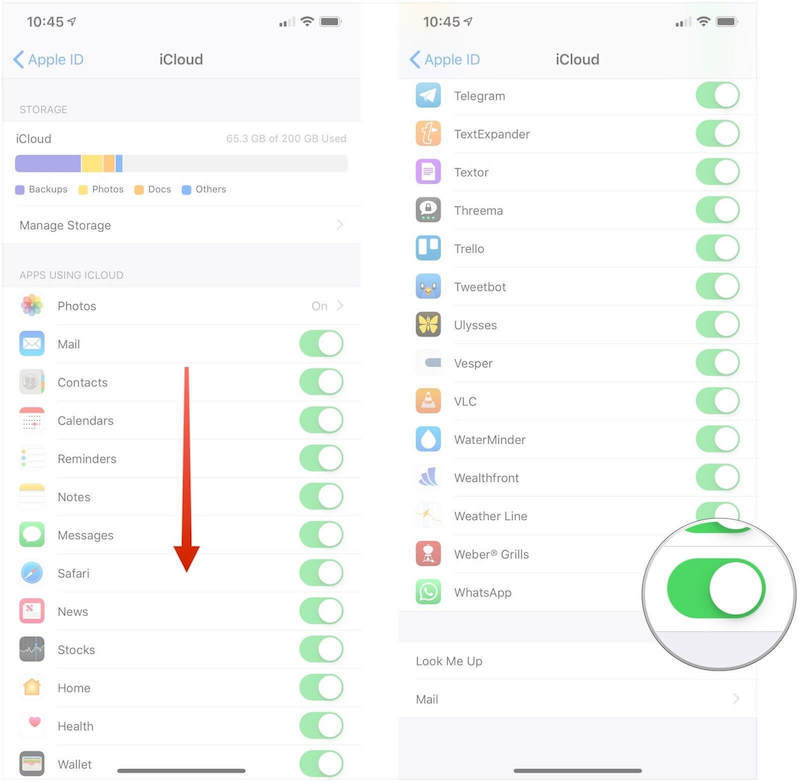 Przenoszenie WhatsApp między dwoma urządzeniami iPhone za pomocą iCloud Backup