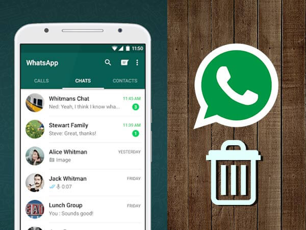 Dodaj kontakty Whatsapp Usuń
