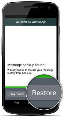 Restore Whatsapp Messages From Recent Backup