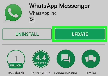 Napraw przywracanie WhatsApp, które nie powiodło się na Androidzie: zaktualizuj wersję WhatsApp