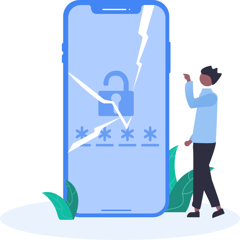 Zepsuty ekran urządzenia iOS